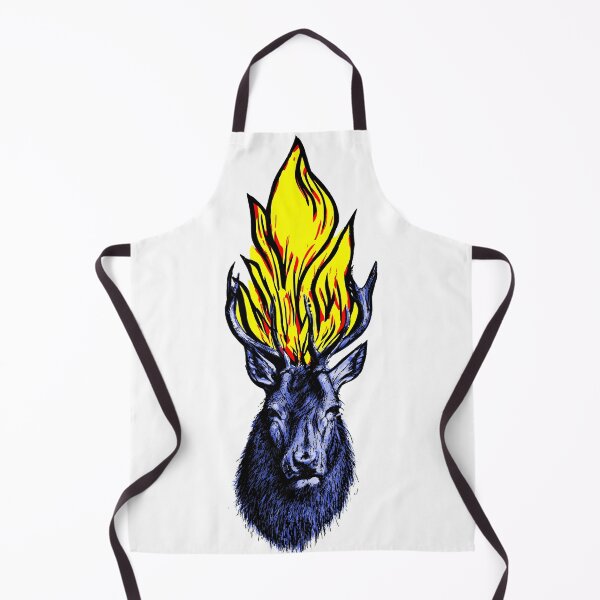 Item preview, Flaming Stag Blue designed and sold by jdm1981.