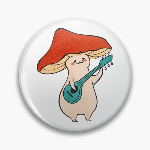 Item preview, Mushroom Head Playing A Mandolin designed and sold by BrightrDayMusicArt.