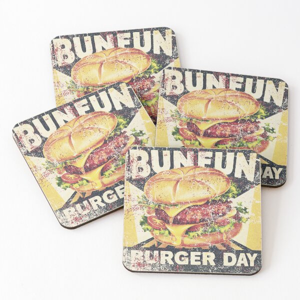 Item preview, bunfun burger day special art with vintage vibe designed and sold by BKSARYLIFE.