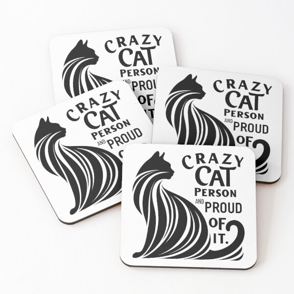 Item preview, crazy cat person and proud of it designed and sold by SparkleShack.