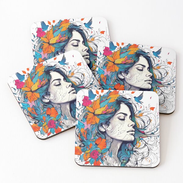 Item preview, The Woven Face: A Tapestry of Form and Fauna designed and sold by Colorful-Garden.