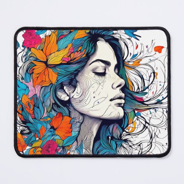 Item preview, The Woven Face: A Tapestry of Form and Fauna designed and sold by Colorful-Garden.