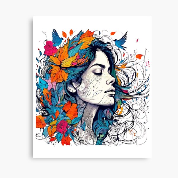 Item preview, The Woven Face: A Tapestry of Form and Fauna designed and sold by Colorful-Garden.
