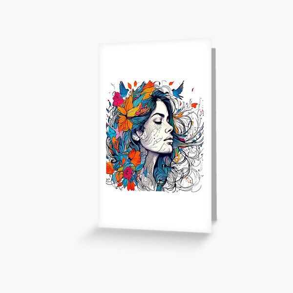 Item preview, The Woven Face: A Tapestry of Form and Fauna designed and sold by Colorful-Garden.