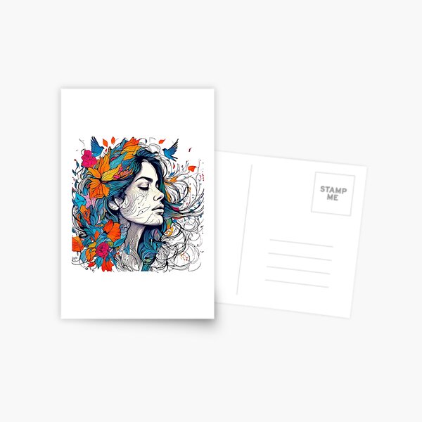 Item preview, The Woven Face: A Tapestry of Form and Fauna designed and sold by Colorful-Garden.