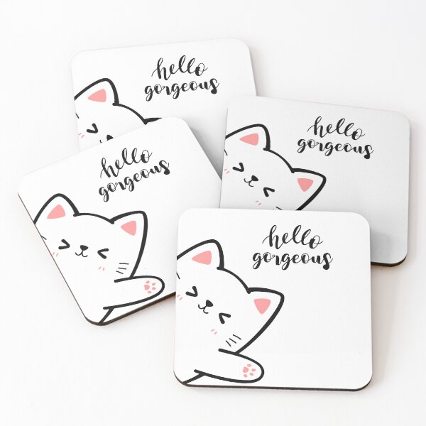 Item preview, CUTE CAT hello gorgeous designed and sold by brightsoul855.