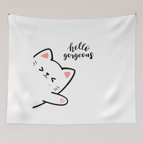Item preview, CUTE CAT hello gorgeous designed and sold by brightsoul855.