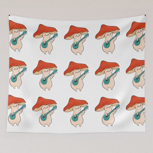 Item preview, Mushroom Head Playing A Mandolin designed and sold by BrightrDayMusicArt.