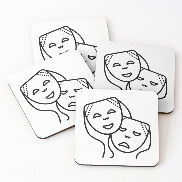 Item preview, Happy and sad facial mask designed and sold by OM-lova.