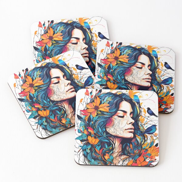 Item preview, The Woven Face: A Tapestry of Form and Fauna designed and sold by Colorful-Garden.