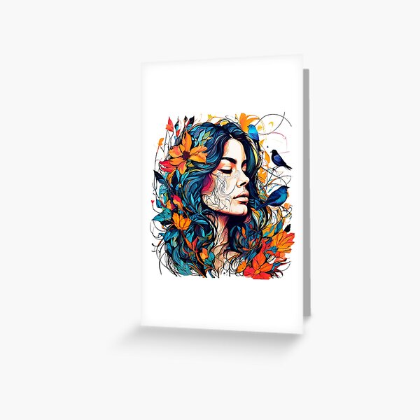 Item preview, The Woven Face: A Tapestry of Form and Fauna designed and sold by Colorful-Garden.