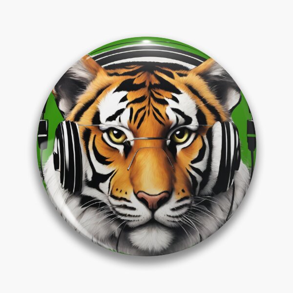 Item preview, Bengal tiger with headphones designed and sold by Yeyishop.