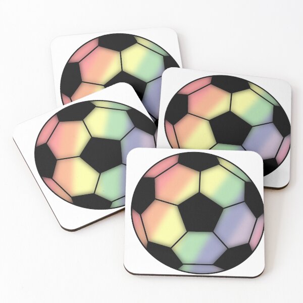 Item preview, Soccer Ball Pastel Rainbow designed and sold by Whylimecreates.