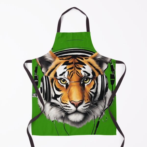 Item preview, Bengal tiger with headphones designed and sold by Yeyishop.