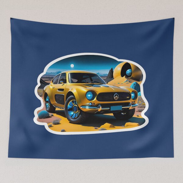 Item preview, Cool Vintage Style Electric Car On A Alien Planet designed and sold by TheArtOfPat.