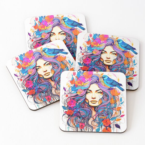 Item preview, The Woven Face: A Tapestry of Form and Fauna designed and sold by Colorful-Garden.