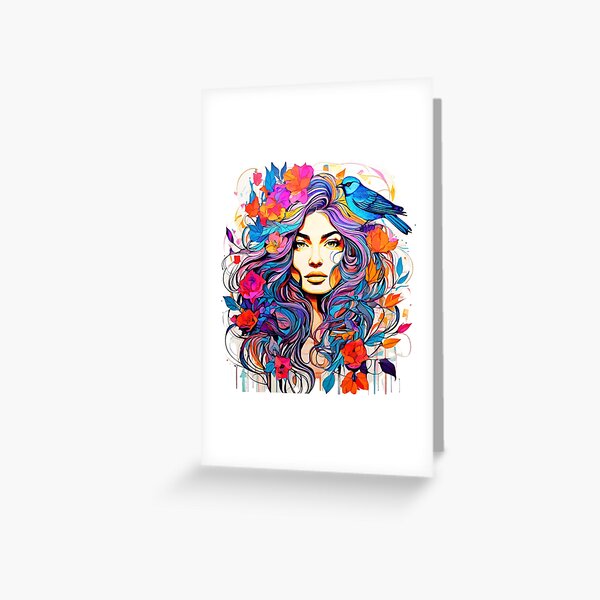 Item preview, The Woven Face: A Tapestry of Form and Fauna designed and sold by Colorful-Garden.