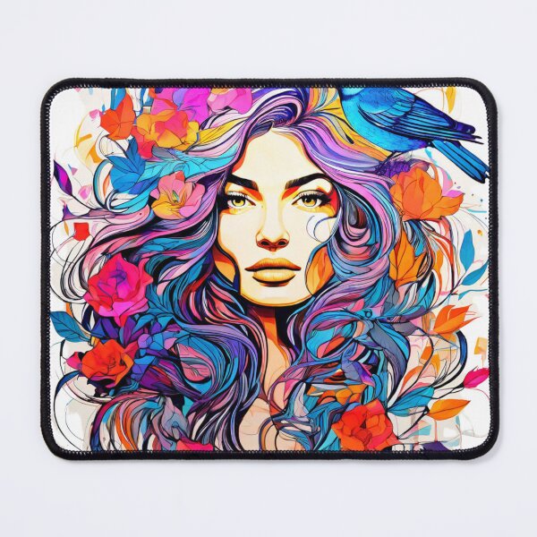 Item preview, The Woven Face: A Tapestry of Form and Fauna designed and sold by Colorful-Garden.