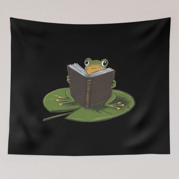 Item preview, Frog Reading a Book designed and sold by Cuddleblossom.
