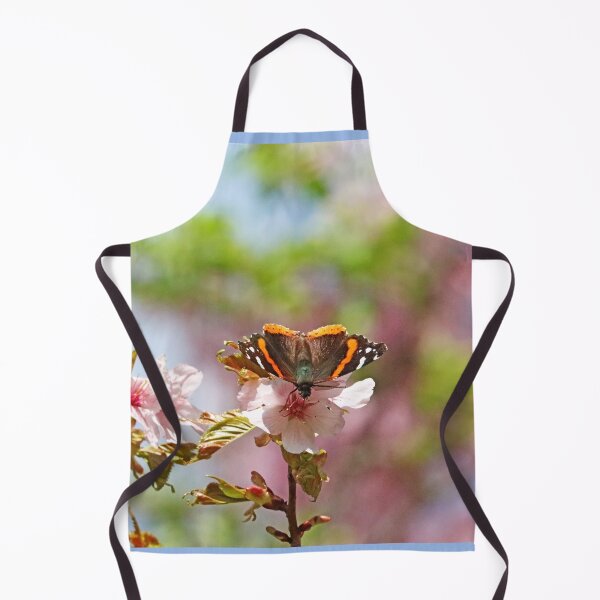 Item preview, Red Admiral Butterfly And Pink Blossoms designed and sold by Deb Oppermann.