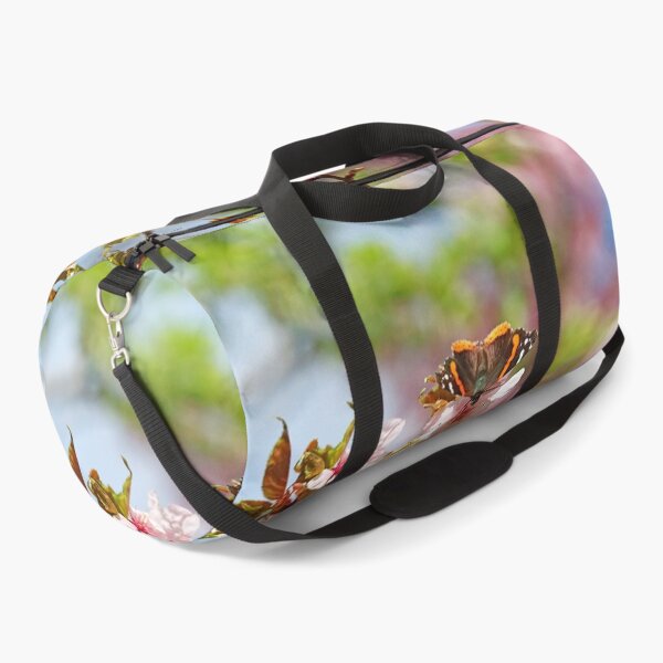 Item preview, Red Admiral Butterfly And Pink Blossoms designed and sold by Deb Oppermann.