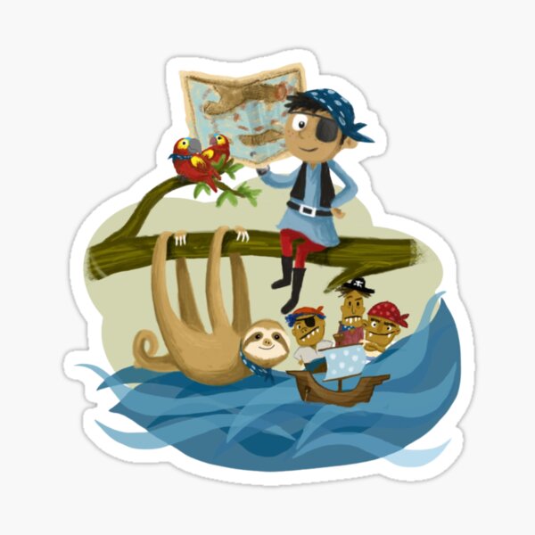 Pirate Osorio & Friends Adventures at Sea Sticker