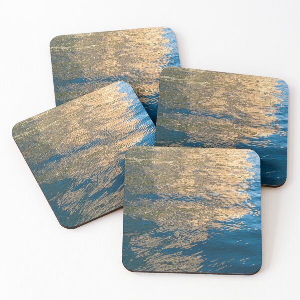 Item preview, Golden-yellow reflections in blue sea water 5 designed and sold by Adriana Mueller.