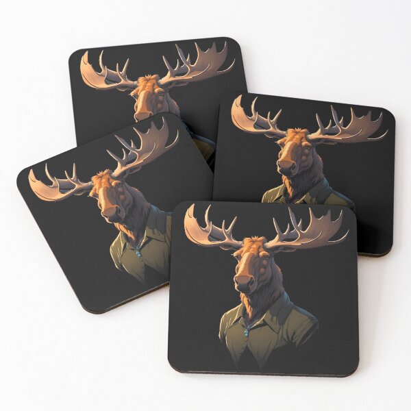 Item preview, Moose in a shirt designed and sold by Sopilka.