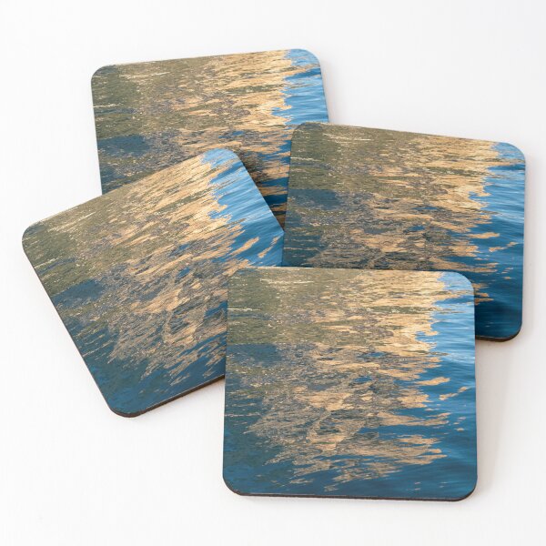 Item preview, Golden-yellow reflections in blue sea water 6 designed and sold by Adriana Mueller.