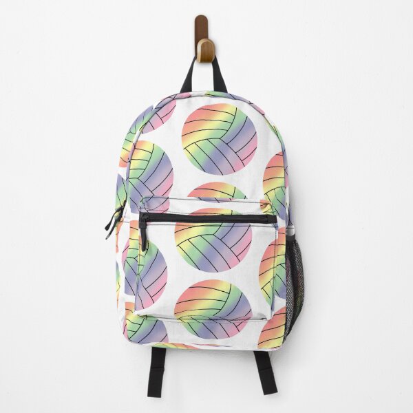 Artikelvorschau, Volleyball Pastell Regenbogen entworfen und verkauft von Whylimecreates.