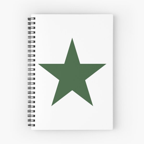 Item preview, Single PINE GREEN STAR on a WHITE Background designed and sold by RachelMacht.