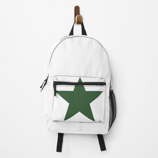 Item preview, Single PINE GREEN STAR on a WHITE Background designed and sold by RachelMacht.