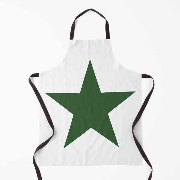 Item preview, Single PINE GREEN STAR on a WHITE Background designed and sold by RachelMacht.