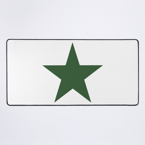 Item preview, Single PINE GREEN STAR on a WHITE Background designed and sold by RachelMacht.