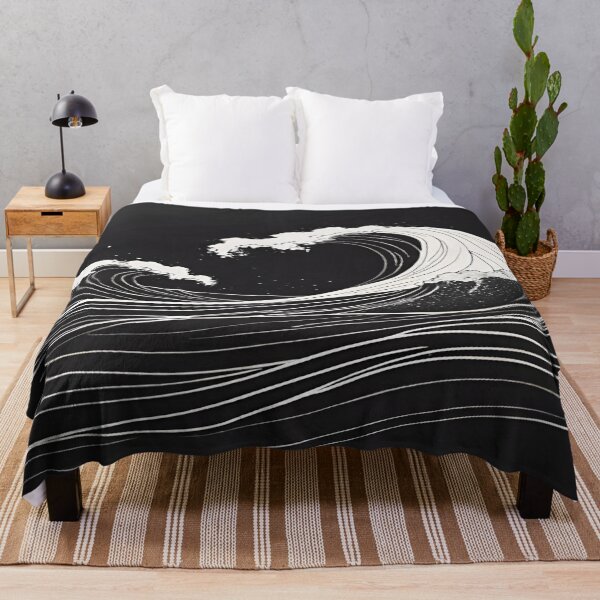 Item preview, Minimal Stormy Sea in Black and White designed and sold by I-A-Troy.