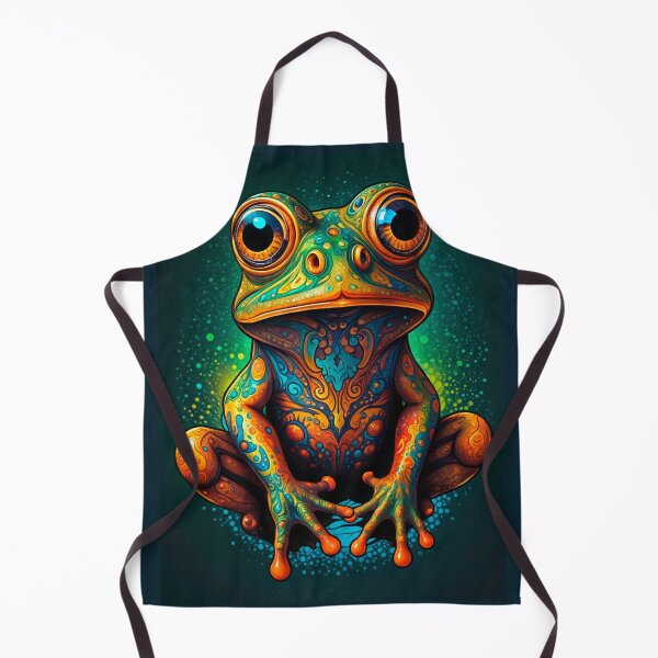 Item preview, Psychedellic frog designed and sold by GreenKingShop.