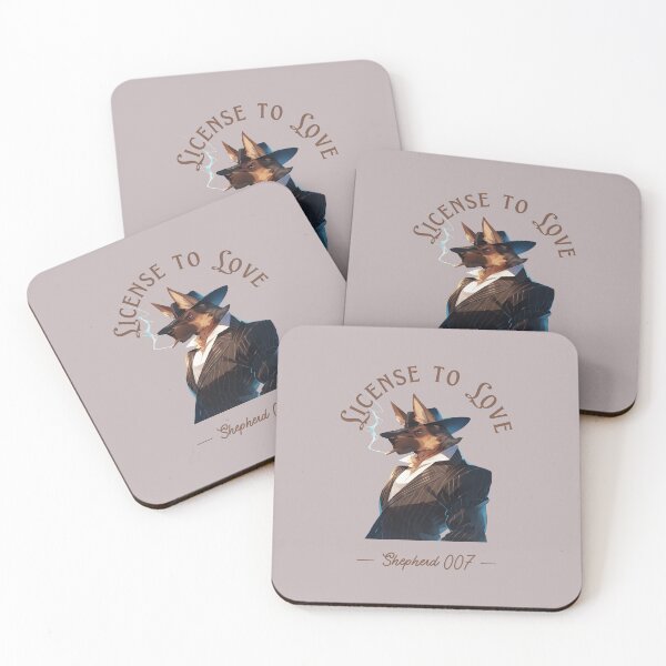Item preview, German Shepherd as a secret agent. License to love  designed and sold by Tsifra.
