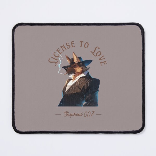 Item preview, German Shepherd as a secret agent. License to love designed and sold by Tsifra.