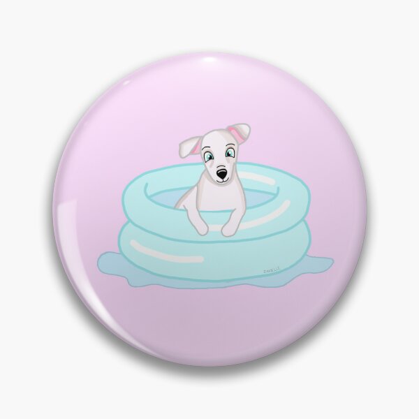Item preview, Puppy inside an inflatable pool designed and sold by Danielle Official.