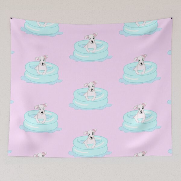 Item preview, Puppy inside an inflatable pool designed and sold by Danielle Official.