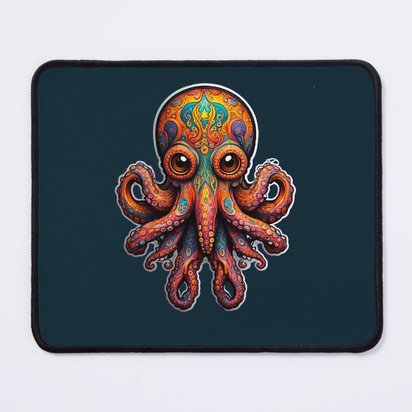 Item preview, Psychedellic octopus designed and sold by GreenKingShop.