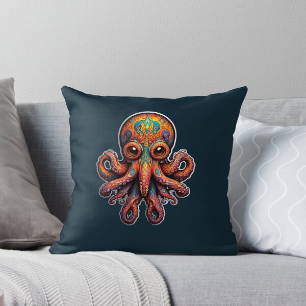 Item preview, Psychedellic octopus designed and sold by GreenKingShop.