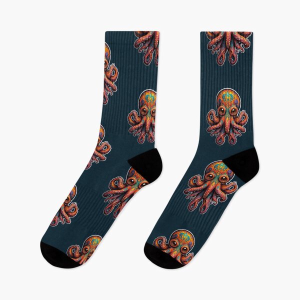 Item preview, Psychedellic octopus designed and sold by GreenKingShop.