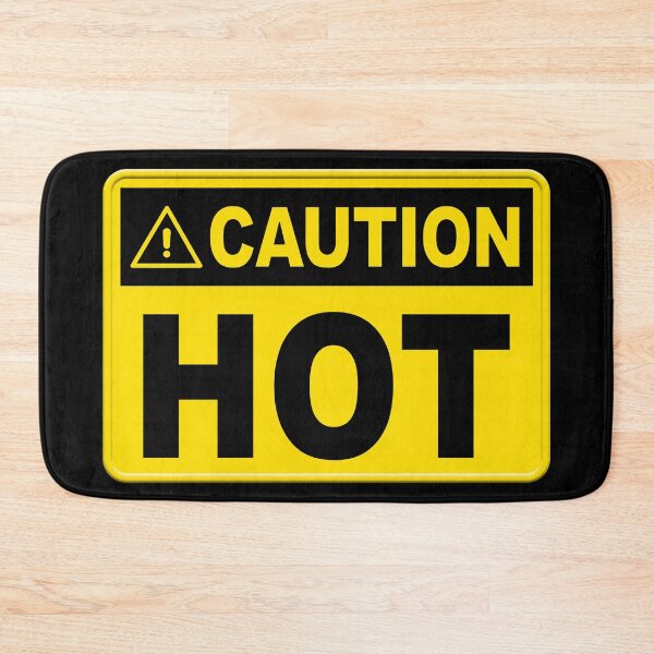 Item preview, Caution Hot Sign designed and sold by CoolCarVideos.