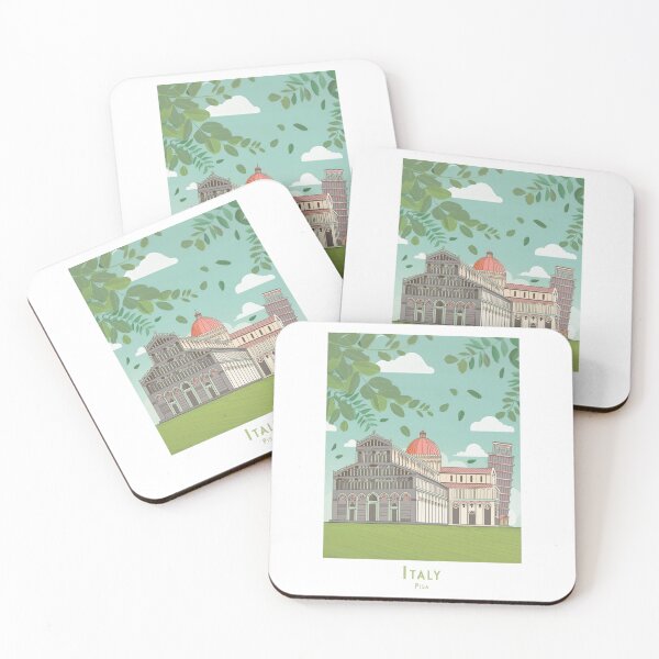 Item preview, Stylized abstract vintage travel poster Pisa – Minimalist retro design designed and sold by pod24.