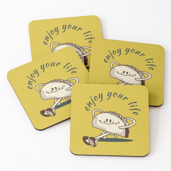 Item preview, enjoy your life- cute taco designed and sold by luna--design.