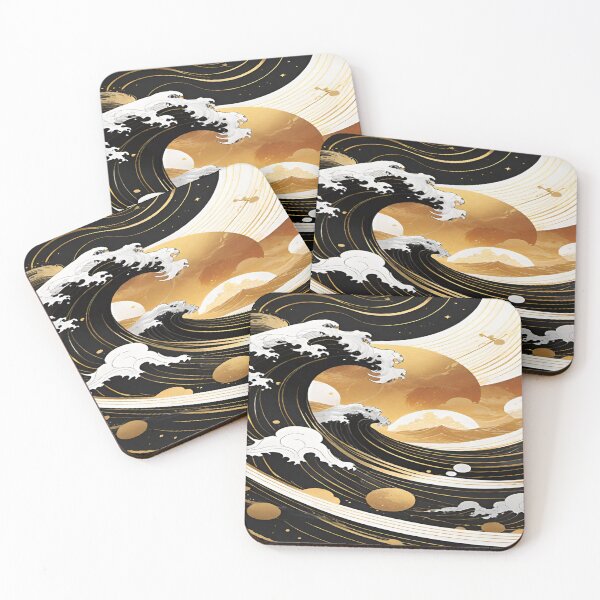 Item preview, Onyx wave Golden sky designed and sold by I-A-Troy.