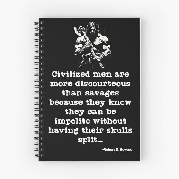 Item preview, Civilized men are more discourteous than savages... designed and sold by ManCardDesigns.