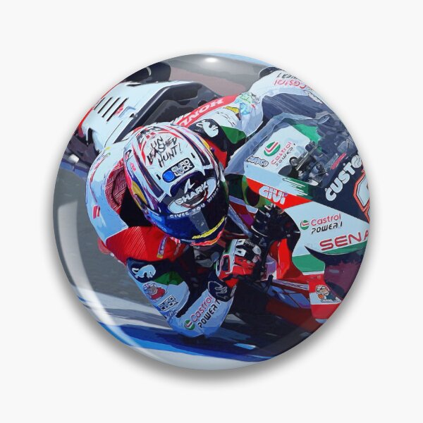 Item preview, Johann Zarco on his 2024 MotoGP motorcycle racing in the corners watercolor designed and sold by Rodissimus1984.
