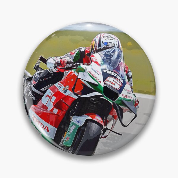 Item preview, Johann Zarco on his 2024 MotoGP motorcycle powering out of a corner watercolor designed and sold by Rodissimus1984.